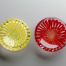 Yellow and Red Cane Bowls