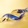Blue cork screw Spiral 33cms